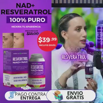 🟣 Resveratrol Premium – El Secreto Natural de la Juventud y la Longevidad